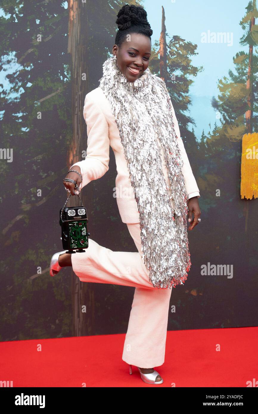 Londra, Regno Unito. 13 ottobre 2024. Nella foto: Lupita Nyong'o partecipa alla presentazione speciale di "The Wild robot" al 68° BFI London Film Festival alla Royal Festival Hall di Southbank. Credito: Justin ng/Alamy Live News Foto Stock