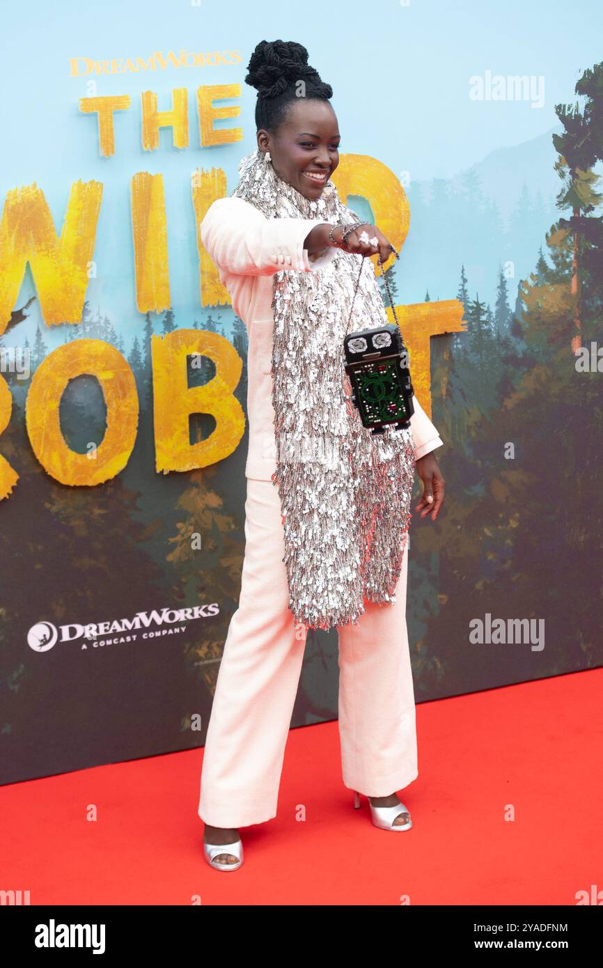 Londra, Regno Unito. 13 ottobre 2024. Nella foto: Lupita Nyong'o partecipa alla presentazione speciale di "The Wild robot" al 68° BFI London Film Festival alla Royal Festival Hall di Southbank. Credito: Justin ng/Alamy Live News Foto Stock