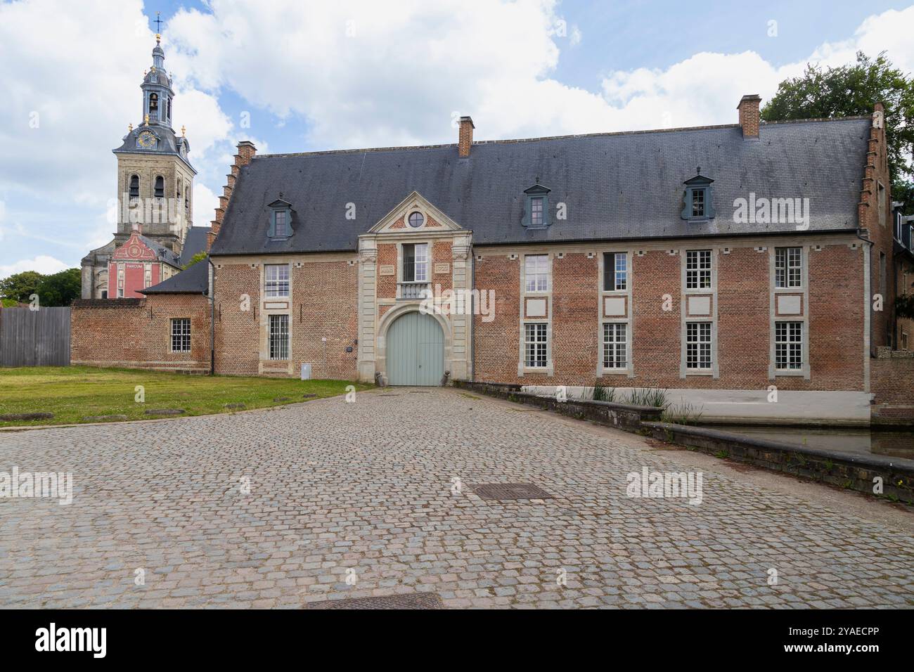 Abbey Park a Lovanio in Belgio. Foto Stock