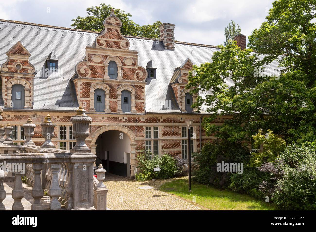 Abbey Park a Lovanio in Belgio. Foto Stock