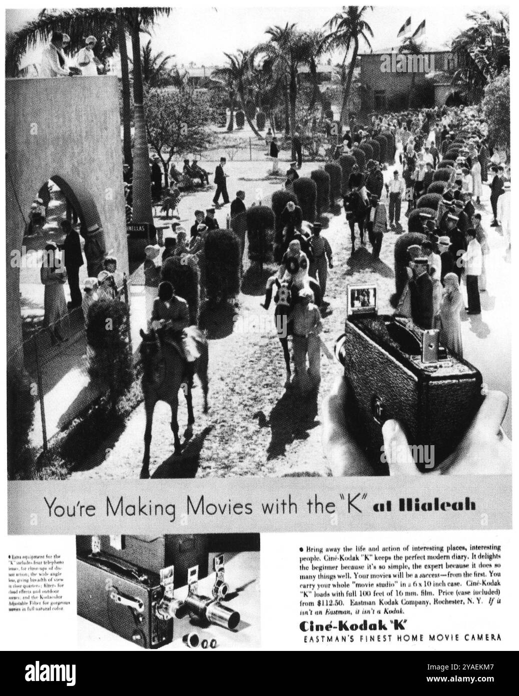 1938 annuncio Cine-Kodak K. Foto Stock 1938 annuncio Cine-Kodak K. Foto Stock