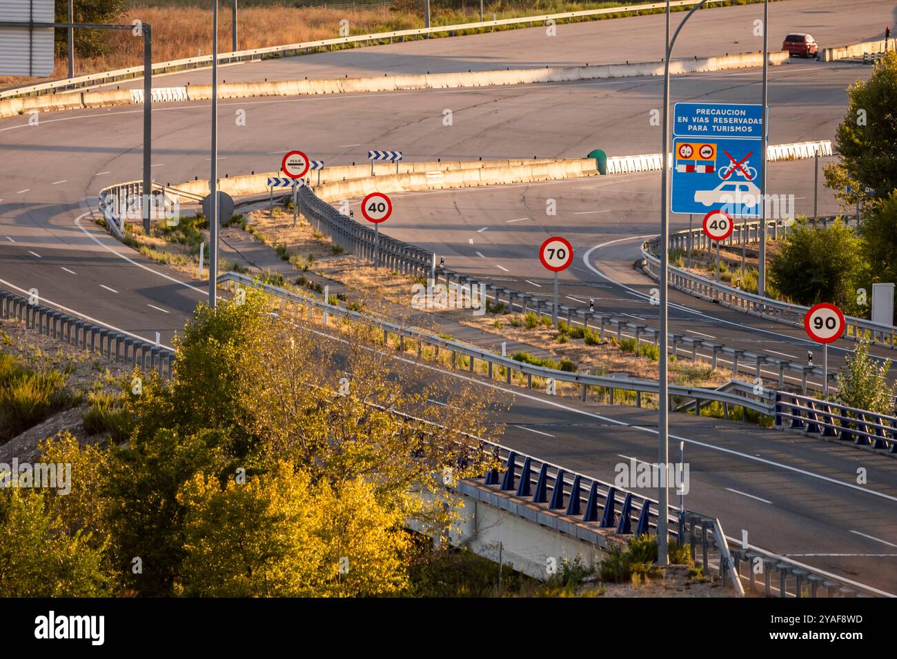 Nonostante la loro capacità, possono soffrire di congestione nei periodi di punta o in determinati periodi dell'anno. Foto Stock