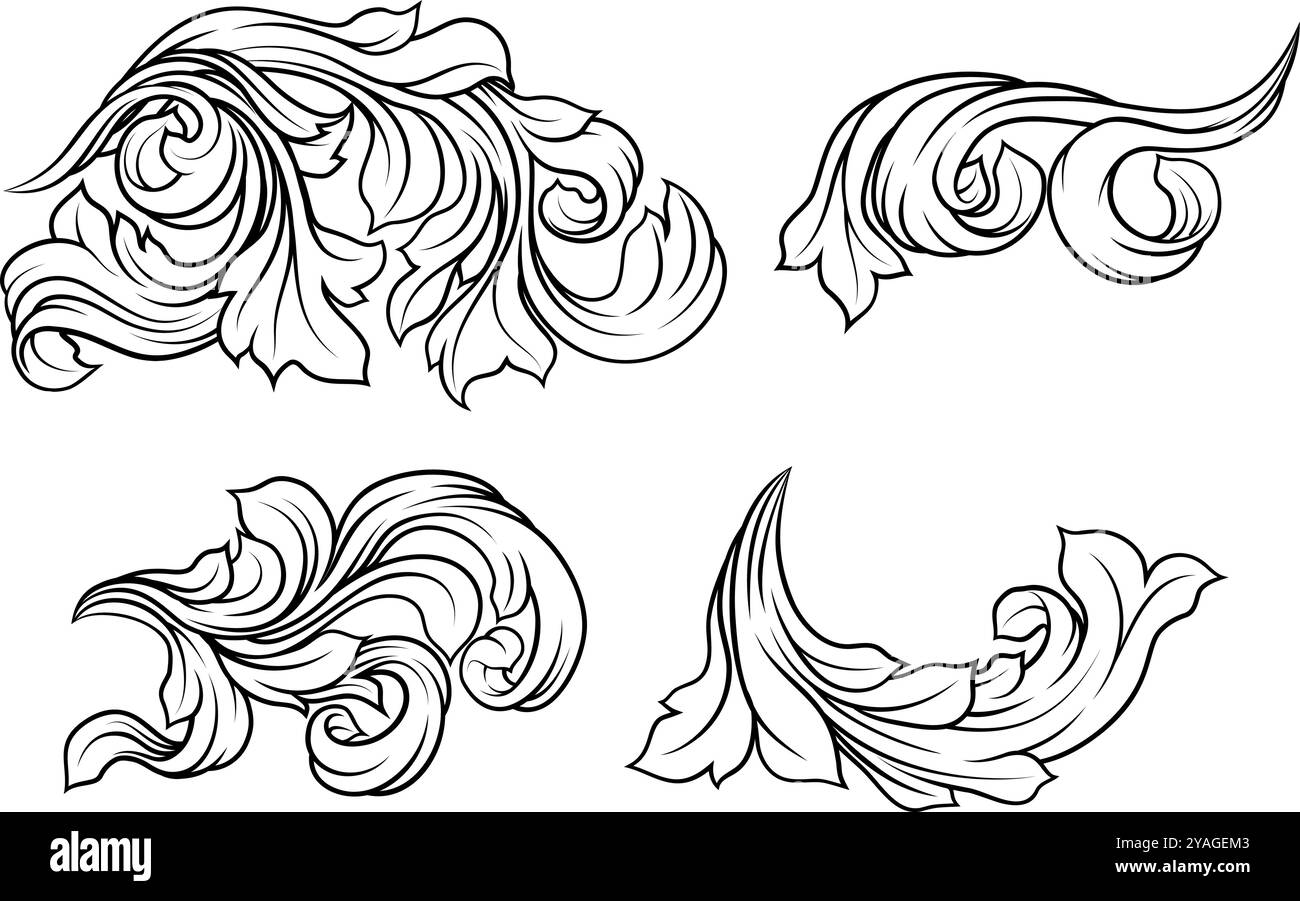 Stemma Filigree Heraldic Heraldry Pattern Illustrazione Vettoriale