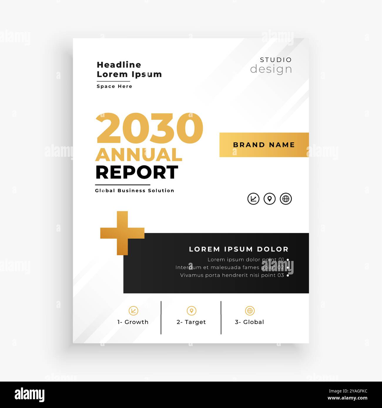 elegante modello di copertina del report annuale per i moderni vettori aziendali Illustrazione Vettoriale