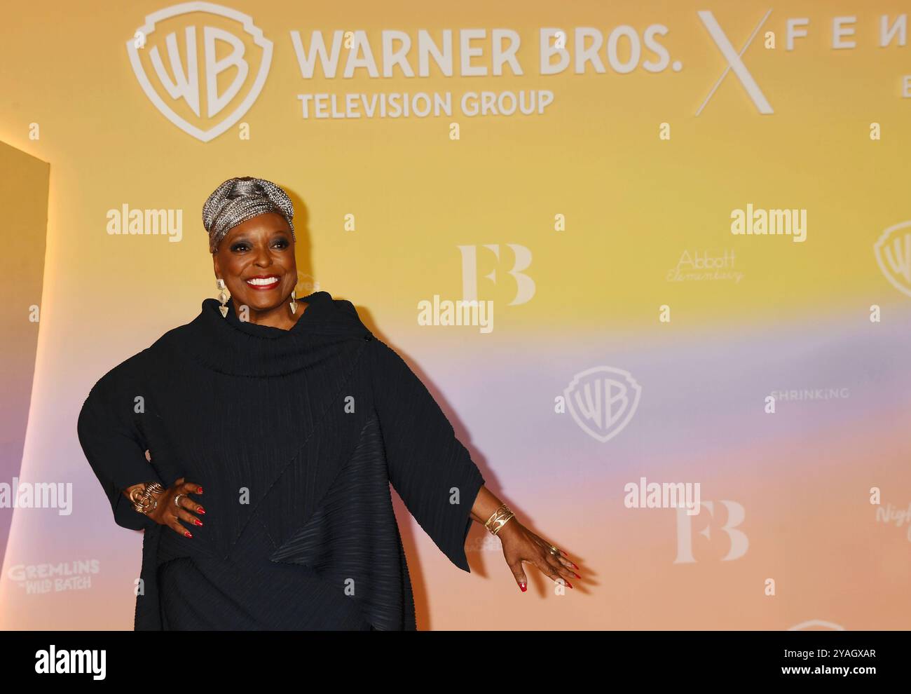 LOS ANGELES, CALIFORNIA - 10 OTTOBRE: L. Scott Caldwell frequenta la Warner Bros Festa della stagione televisiva autunnale di Television Group in collaborazione con Fenty Bea Foto Stock