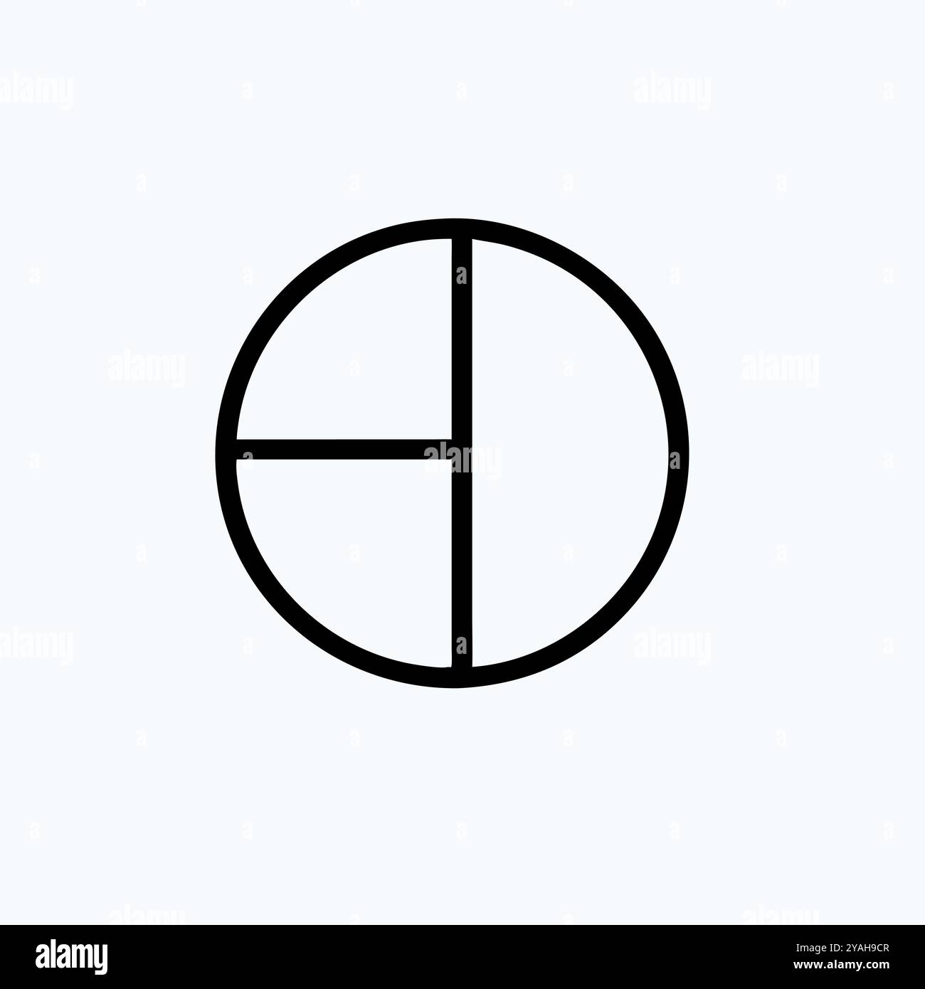 Immagine vettoriale del cerchio geometrico. Illustrazione Vettoriale