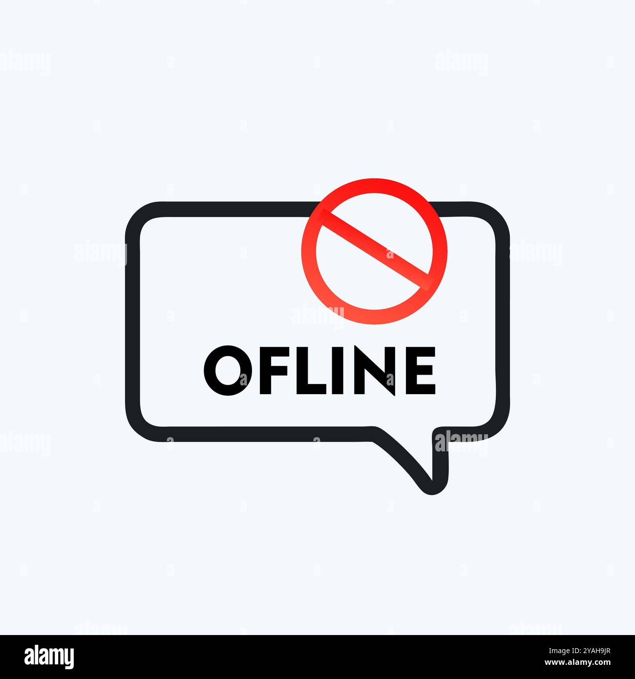 Icona offline Illustrazione Vettoriale