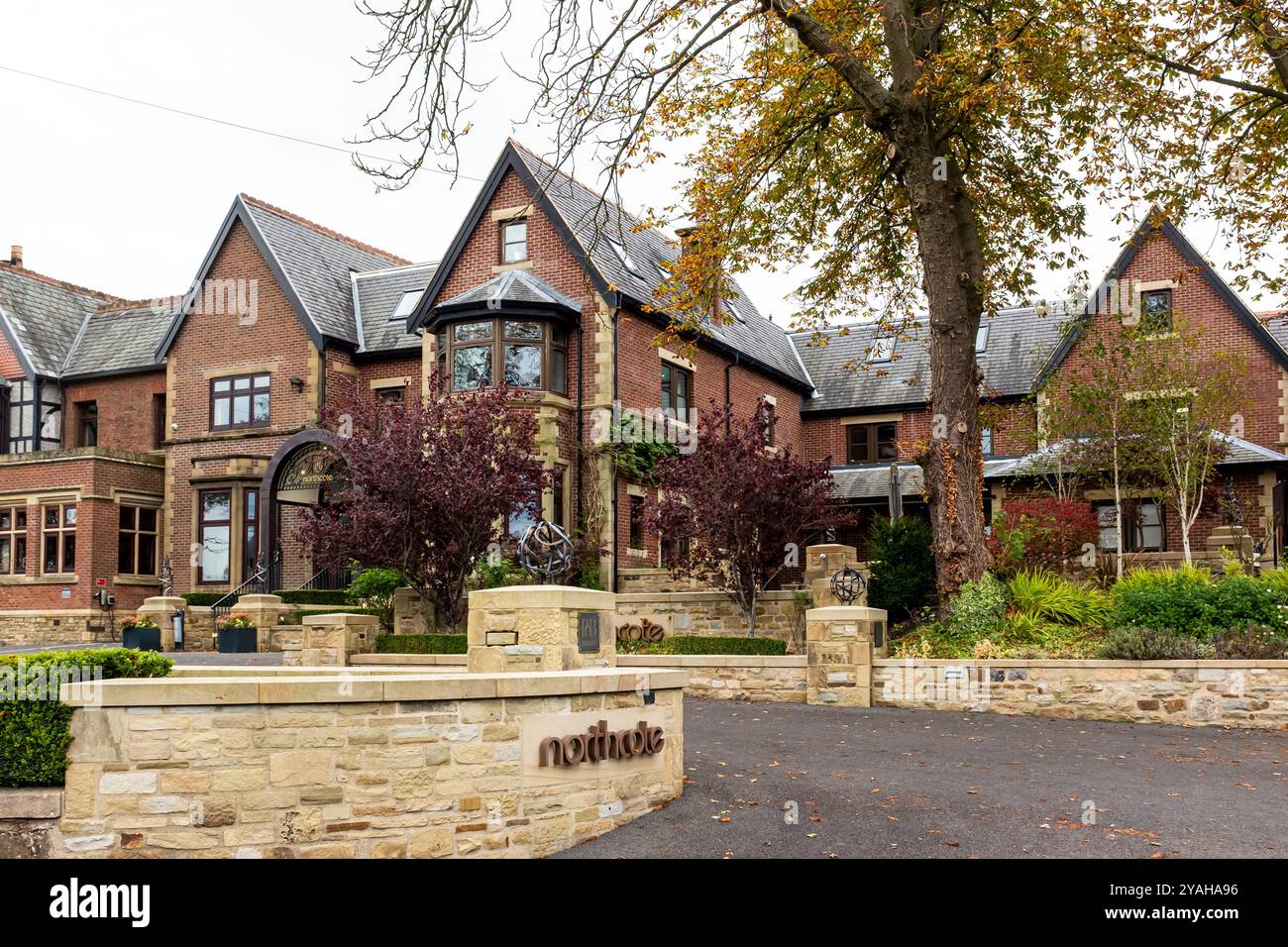 Northcote Manor. Hotel e ristorante stellato Michelin nella Ribble Valley, Lancashire, Regno Unito Foto Stock