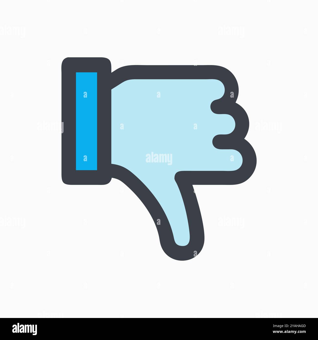 Consente di abbassare l'immagine grafica vettoriale dell'icona. Illustrazione Vettoriale