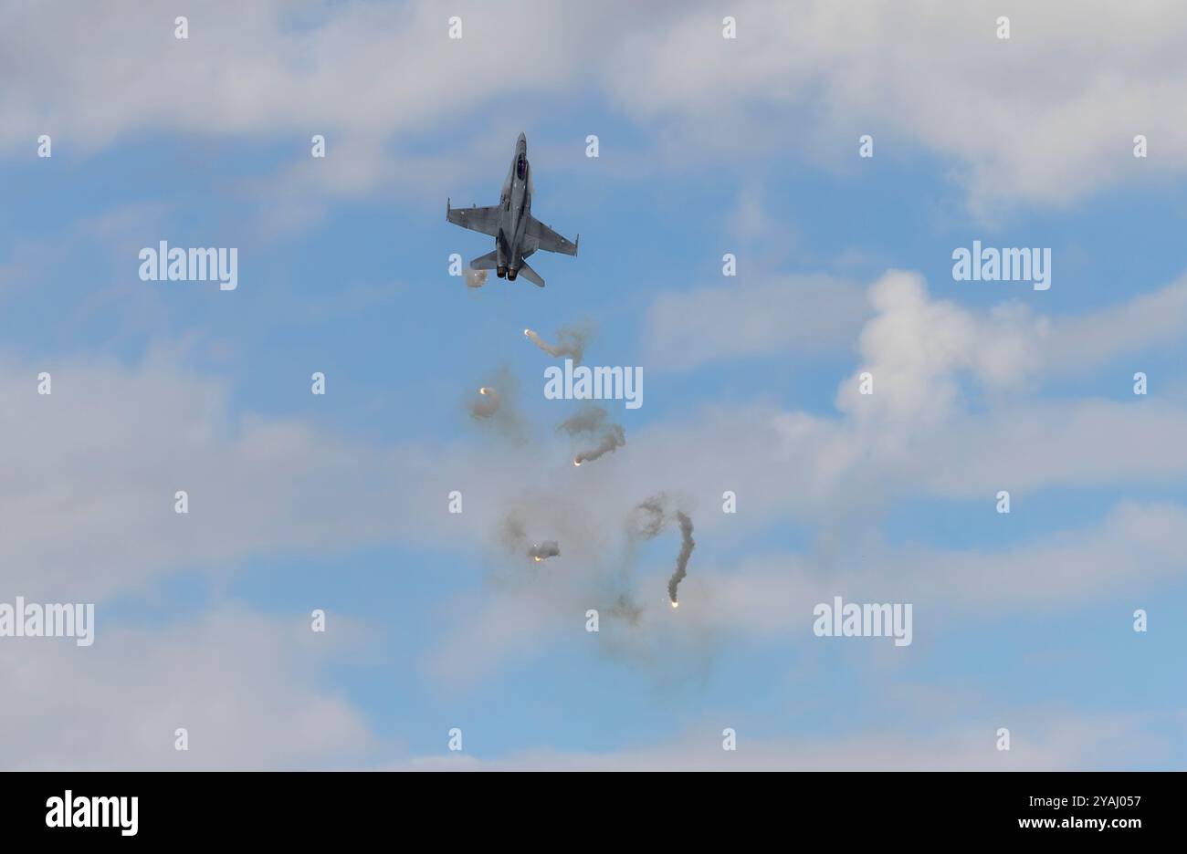 Airpower24 ,Zeltweg, Austria 7.9.2024 : spettacolare performance del Lockheed Martin F-35 Lightning II all'Air Show Airpower24 in Austria Foto Stock