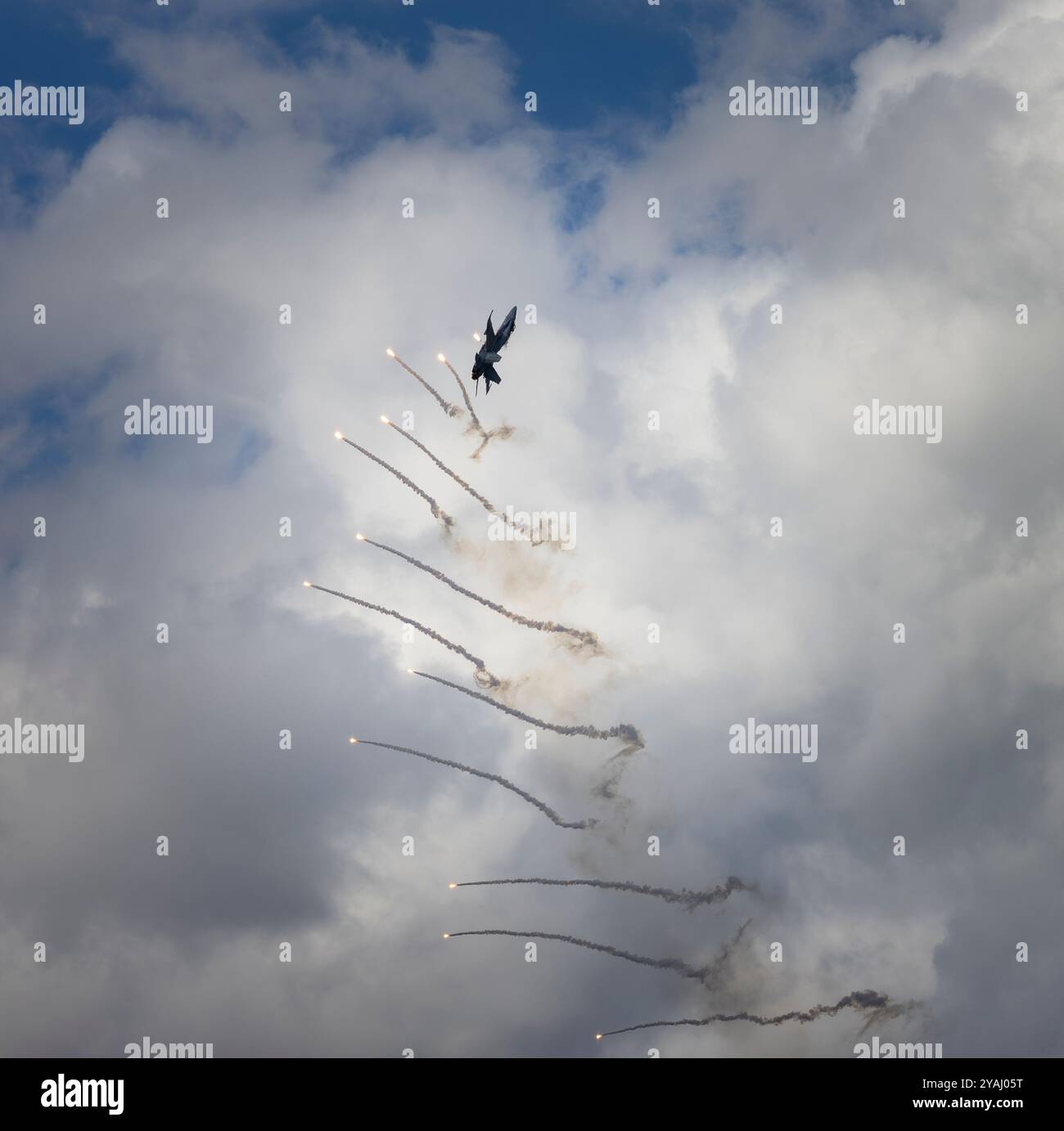 Airpower24 ,Zeltweg, Austria 7.9.2024 : spettacolare performance del Lockheed Martin F-35 Lightning II all'Air Show Airpower24 in Austria Foto Stock