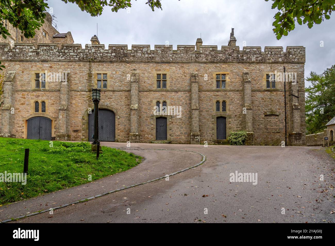 Historic Chirk Castle Grounds & Gardens, Galles, Regno Unito. Foto Stock