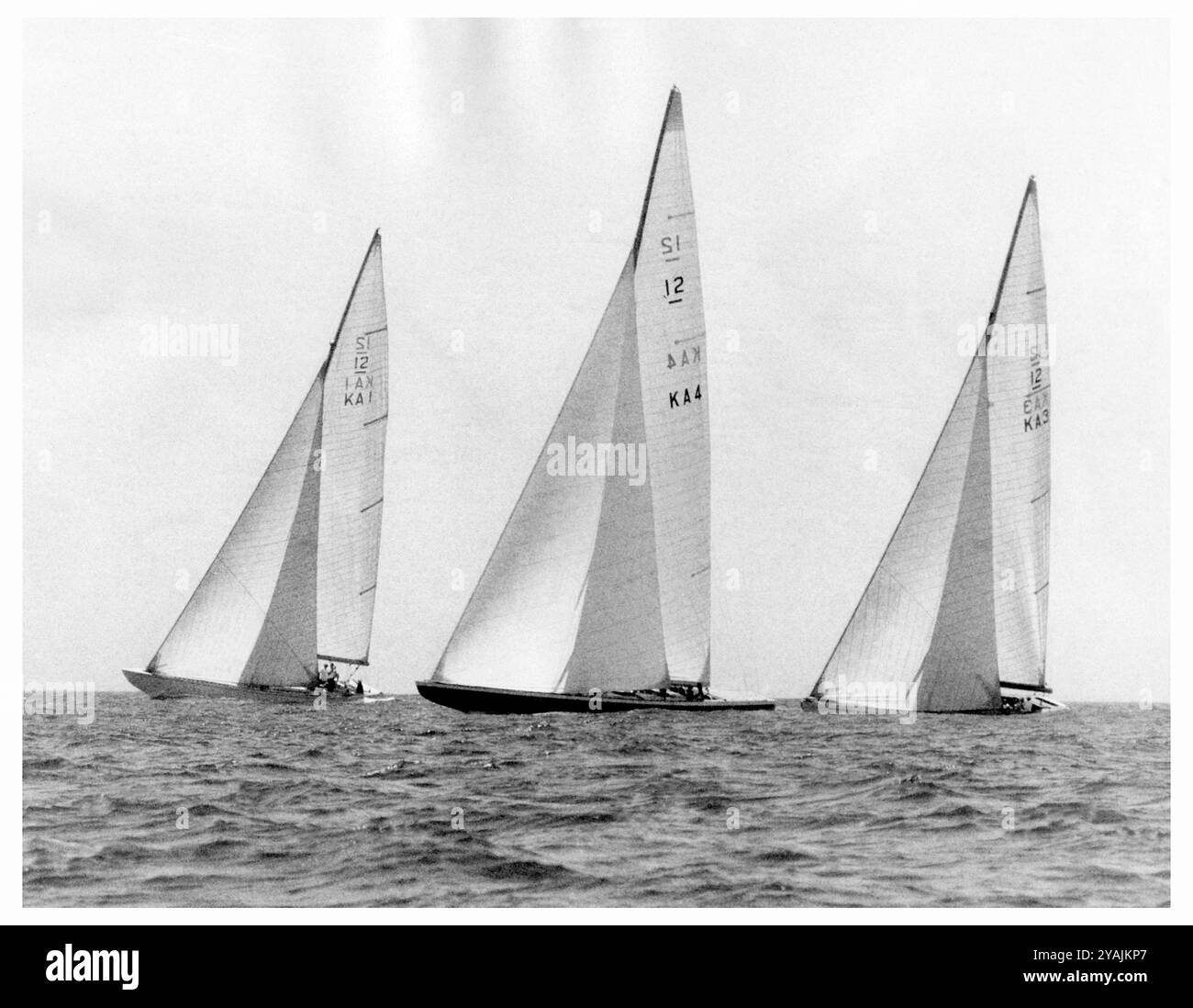 FOTO DI UN TEMPO - gestito da PPL PHOTO AGENCY ***Circa 1974 AmericaÕs Cup: Australian12 metri SUD CROSS sfidato per il 1974 Ame Foto Stock