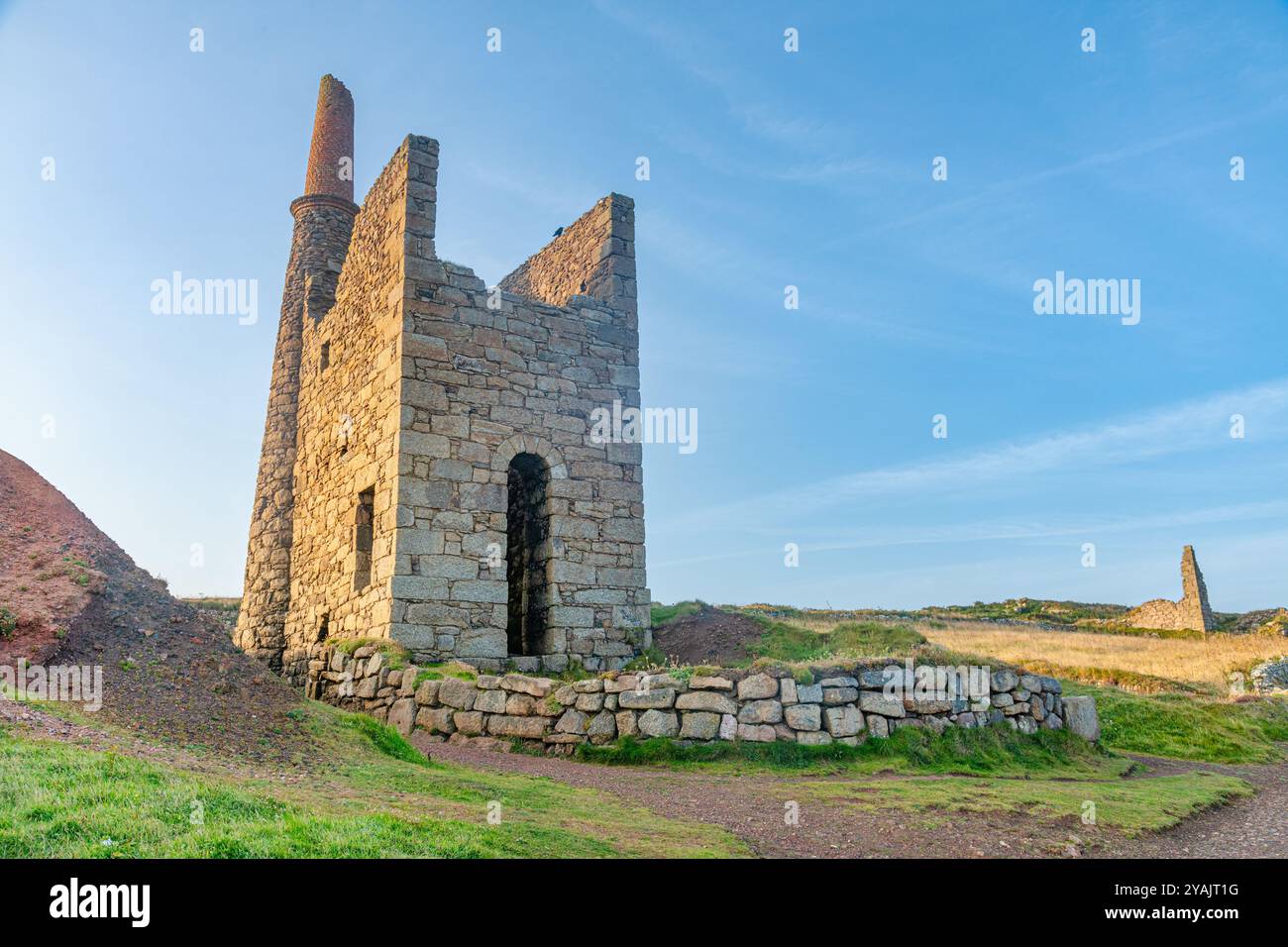 Miniere di stagno in Cornovaglia, Regno Unito Foto Stock