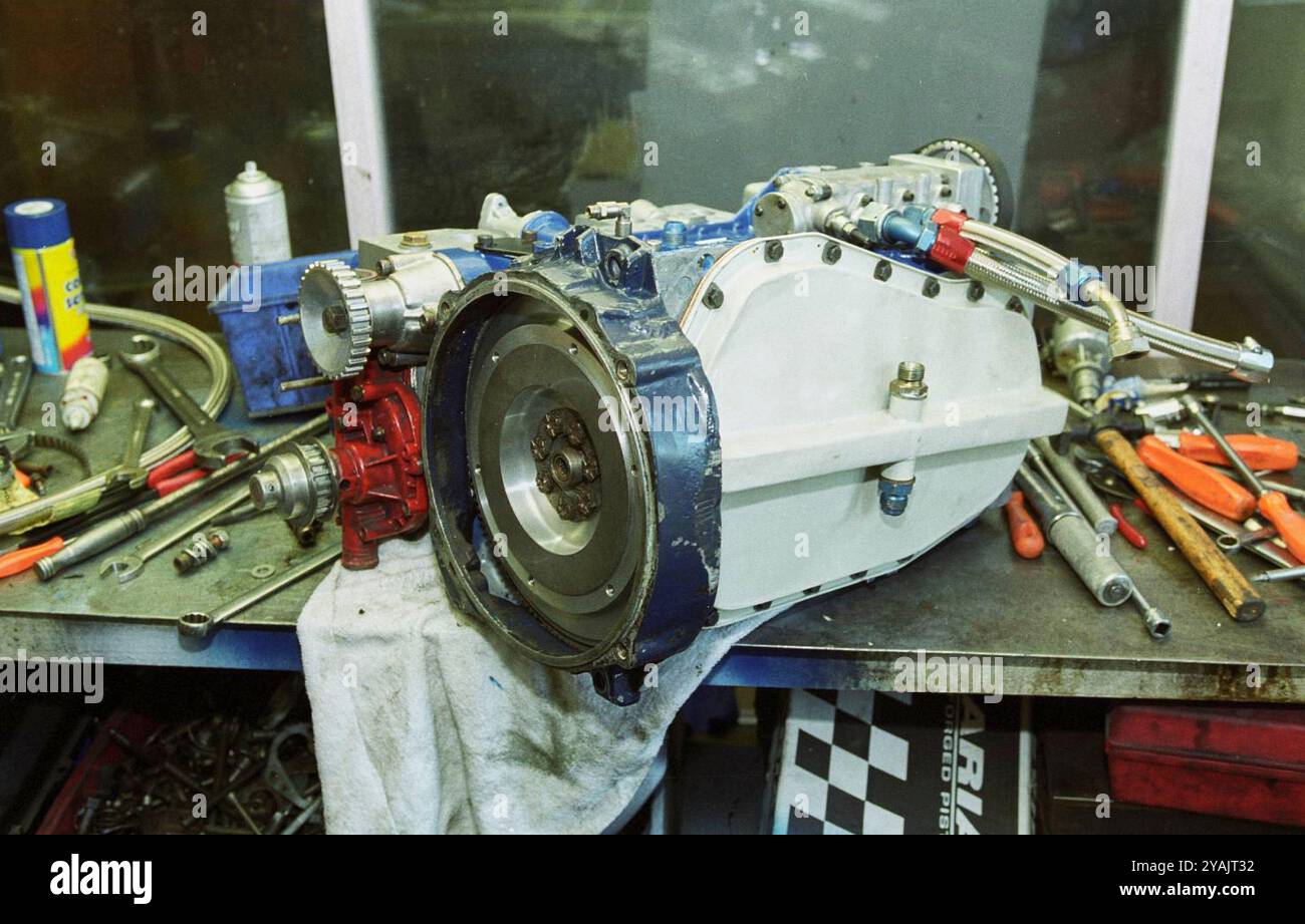 Ricostruzione del motore Renault Gordini 1600cc per auto da corsa Classic F3 monoposto Foto Stock