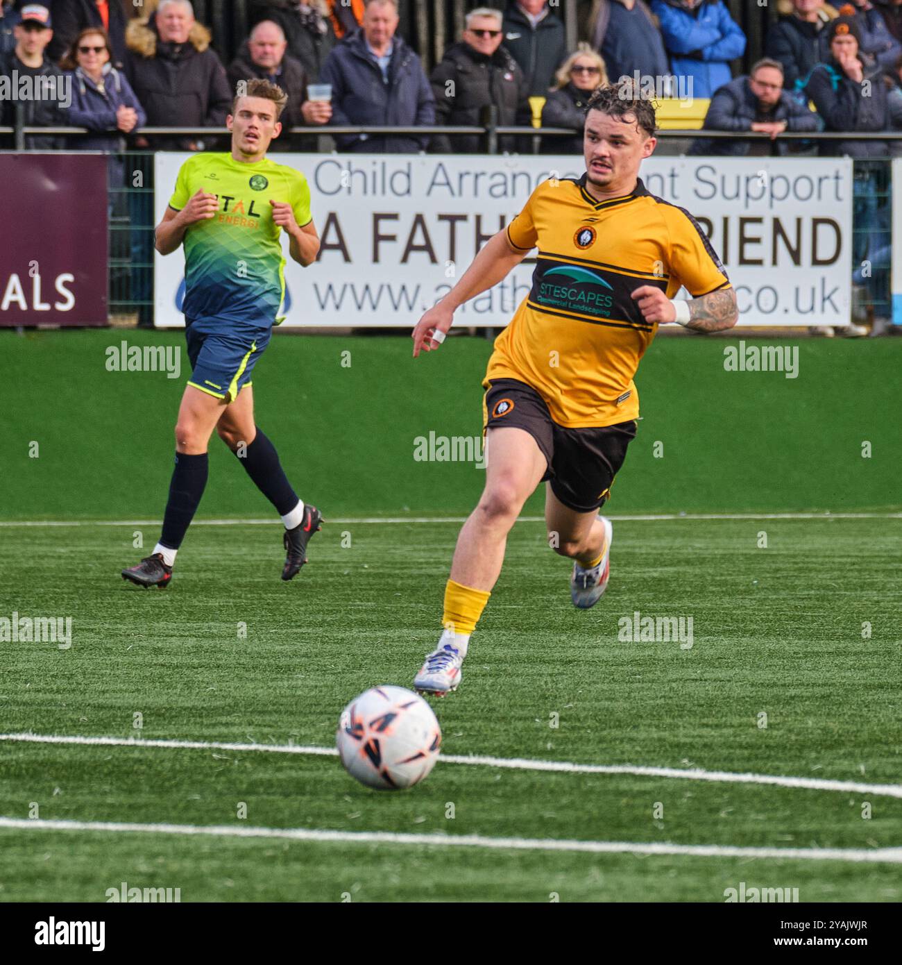 Rushall Olympic contro Peterborough Sports (qualificazione al quarto turno di fa Cup) Foto Stock