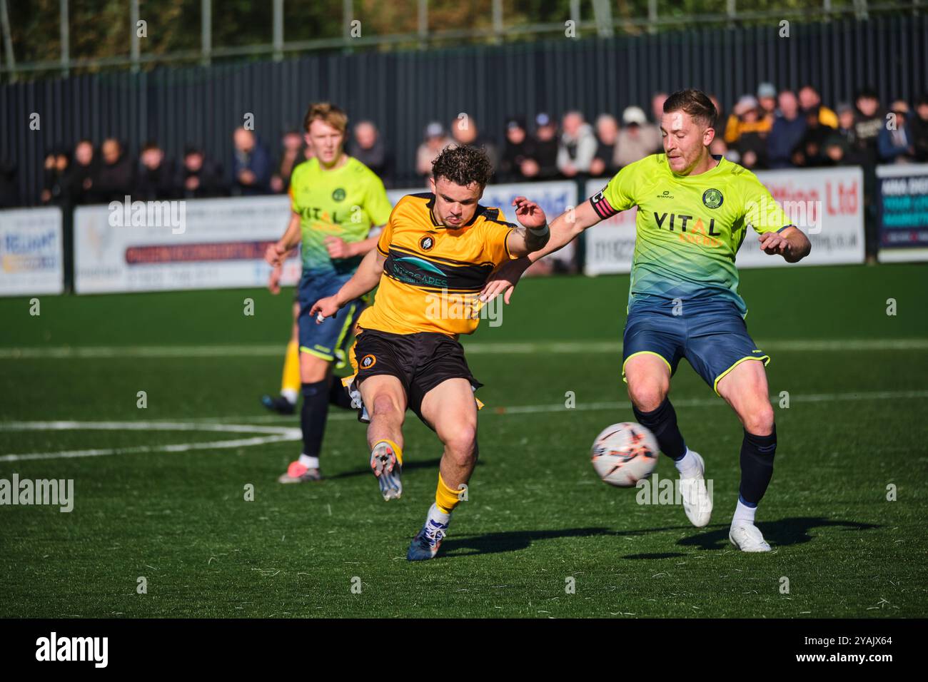 Rushall Olympic contro Peterborough Sports (qualificazione al quarto turno di fa Cup) Foto Stock