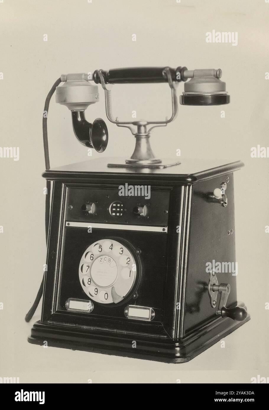 Telefono svizzero d'epoca. Interruttore principale i/1, 1923 (Gfeller). Bümpliz. Svizzera Foto Stock