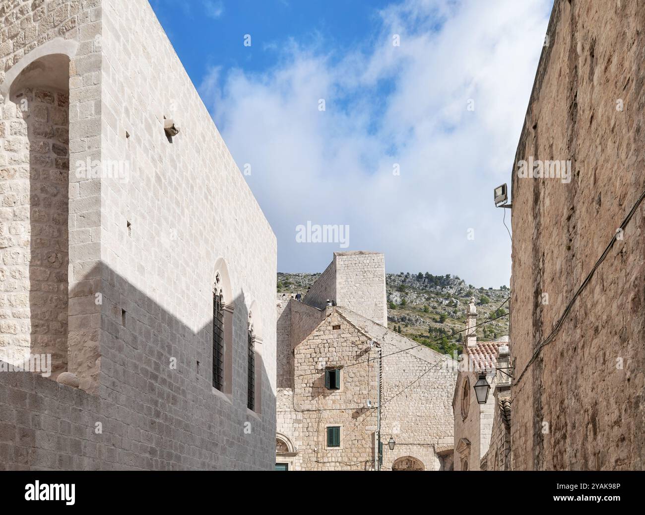 Foto della città vecchia di Dubrovnik, Croazia. Foto Stock