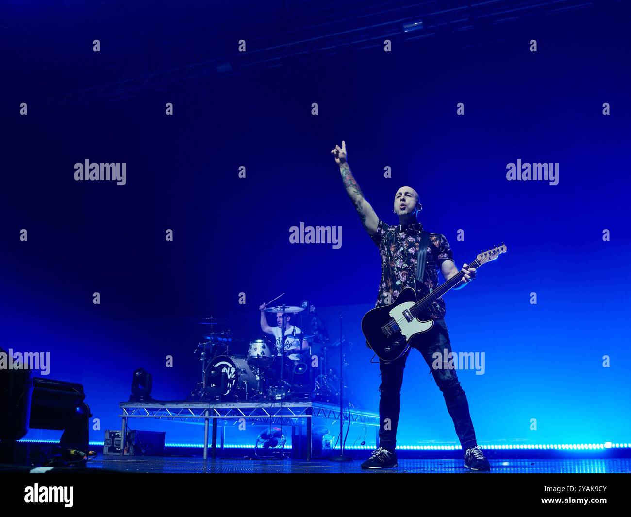 Simple Plan durante il loro concerto al Club Sant Jordi, Barcellona, Spagna. Foto di Mariano Anton. Foto Stock