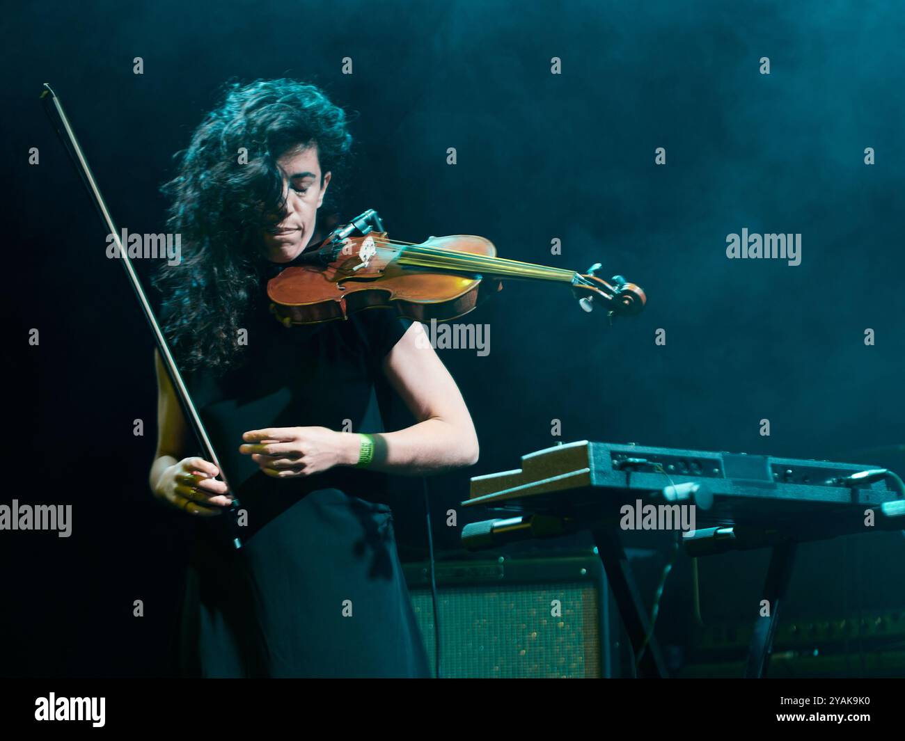 Los Sara Fontan durante il loro concerto al Paral·lel 62, Barcellona, Spagna. Foto di Mariano Anton. Foto Stock