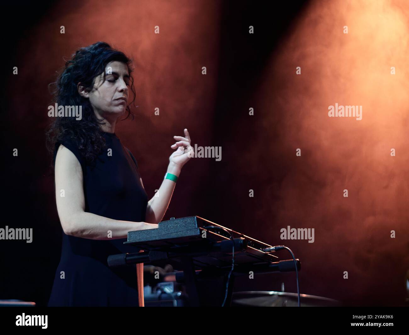 Los Sara Fontan durante il loro concerto al Paral·lel 62, Barcellona, Spagna. Foto di Mariano Anton. Foto Stock