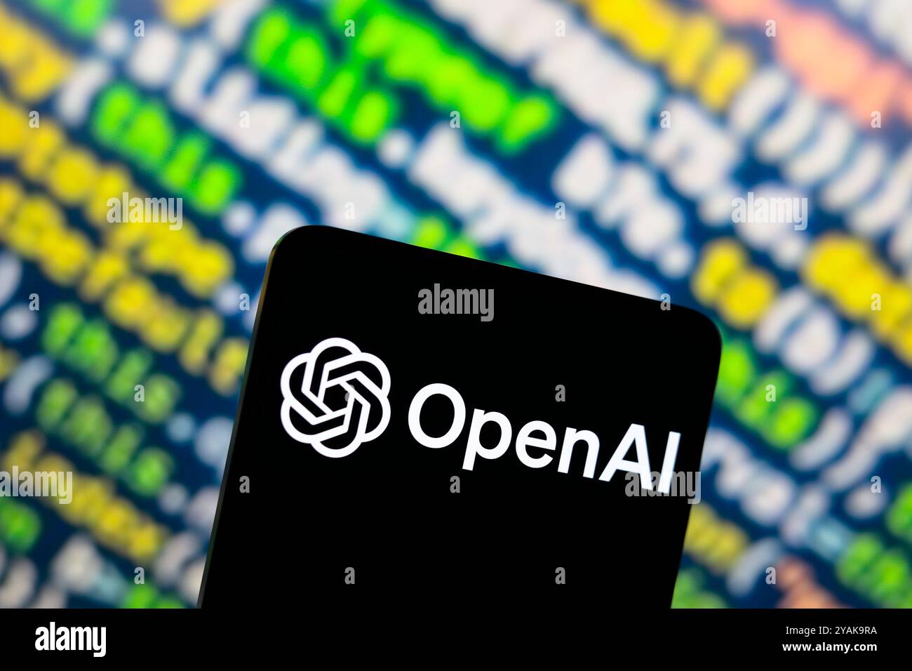 16 luglio 2024, Paraguay. In questa immagine, il logo OpenAI viene visualizzato sullo schermo di uno smartphone Foto Stock