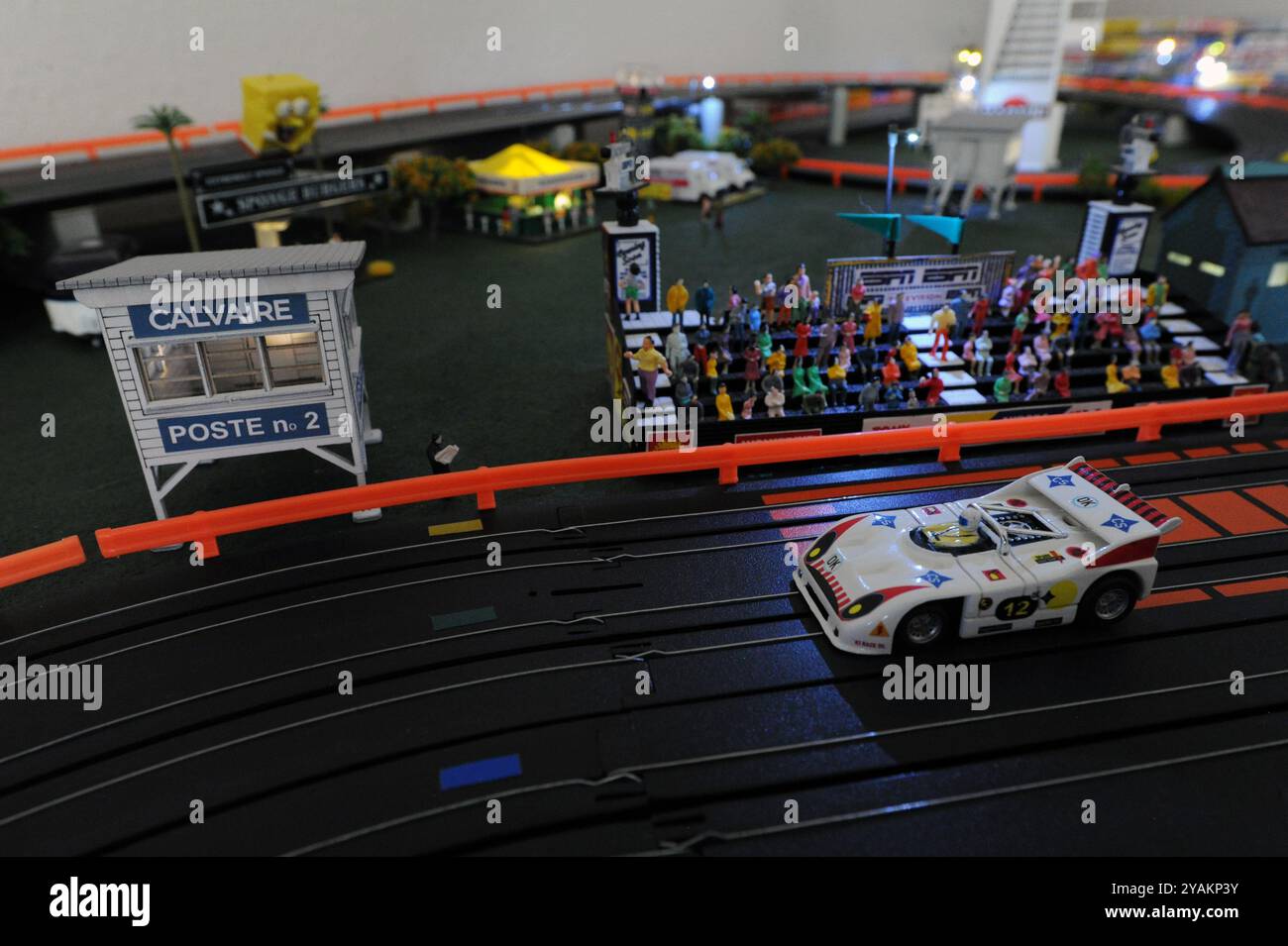Corse di slot car in scala HO Foto Stock