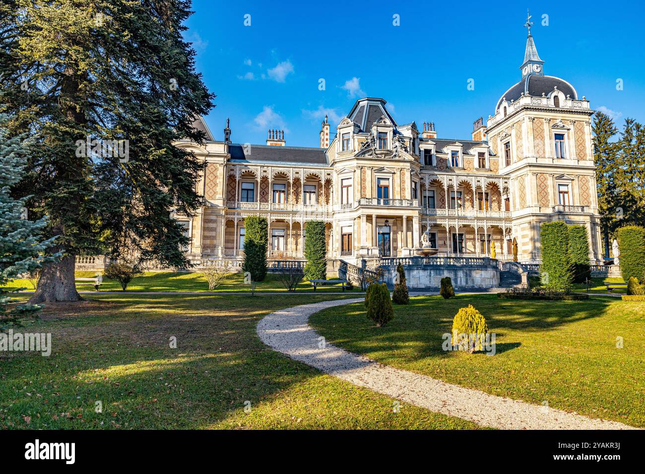 Lainzer Tiergarten, Lainzer Animal Garden, Hermes Villa Foto Stock