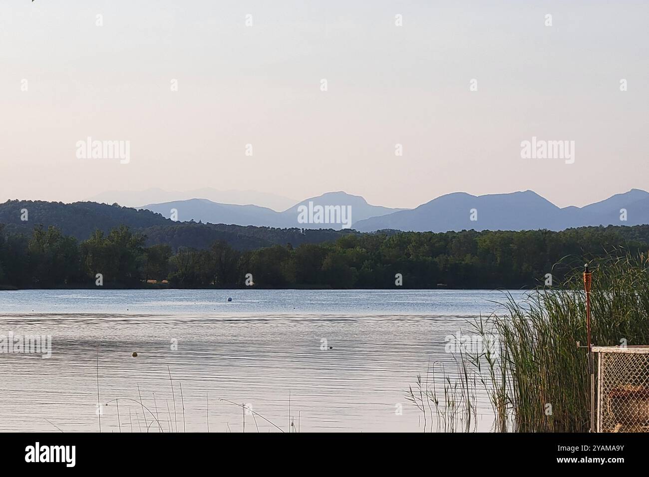 Lago di Banyoles - Immagine stock catturata con smartphone