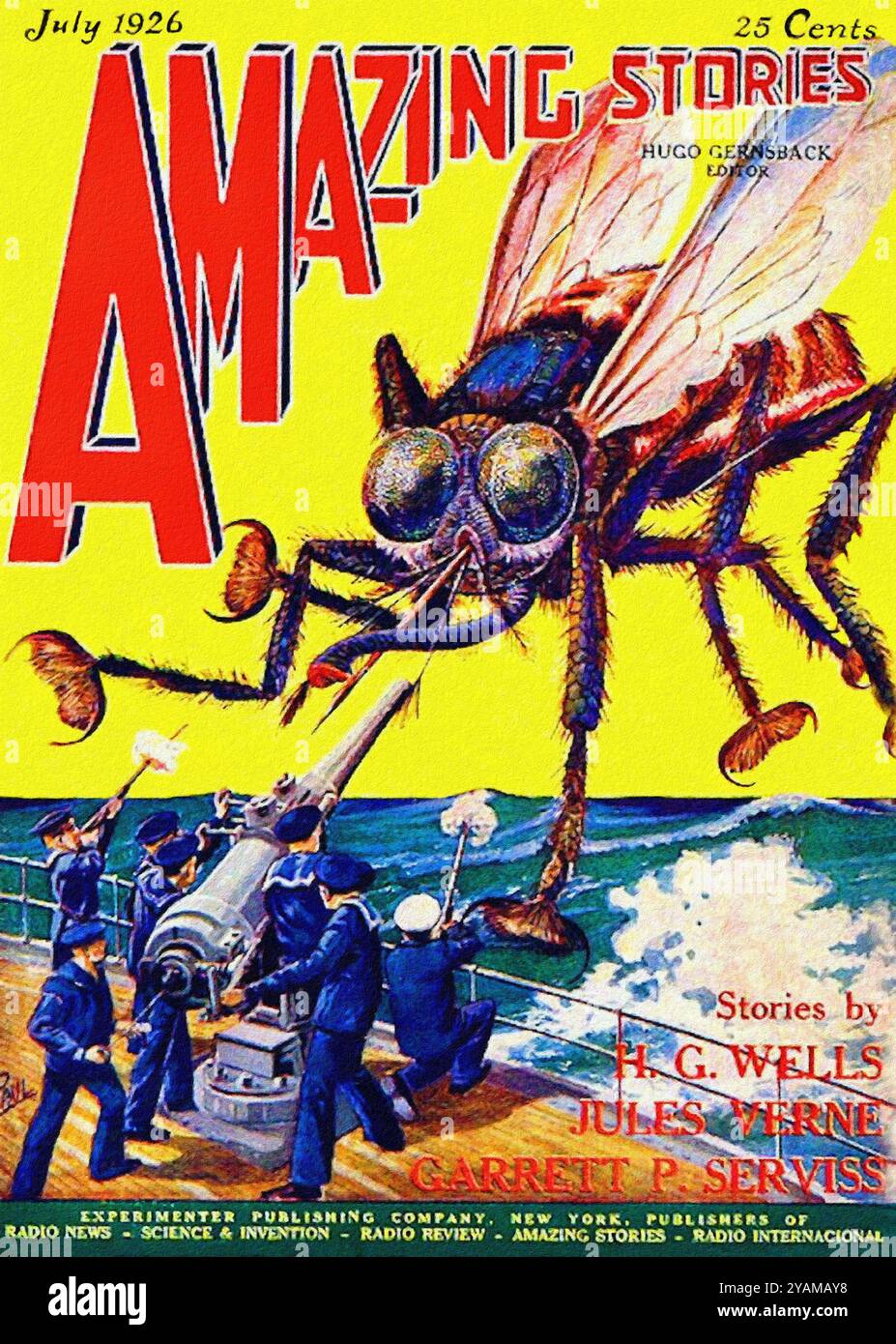 Amazing Stories Vol 1 # 4 luglio 1926. Foto Stock