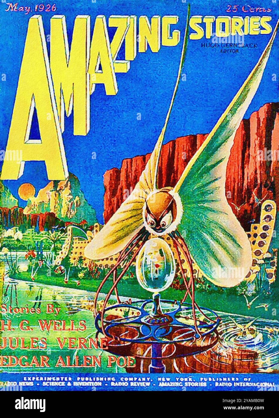 Amazing Stories Vol 1 # 2 May 1926. Foto Stock