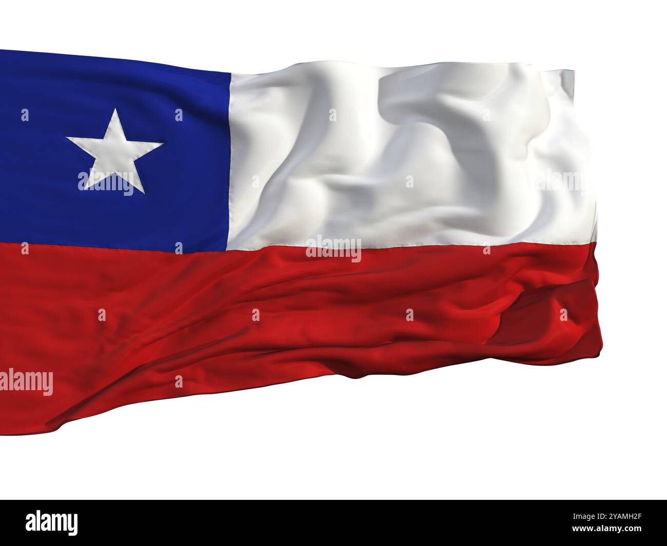 Bandiera dei Paesi Bassi, svolazzando nel vento. Cucito con pezzi di stoffa, bandiere molto realistiche e dettagliate che sventolano al vento, con la consistenza di Th Foto Stock