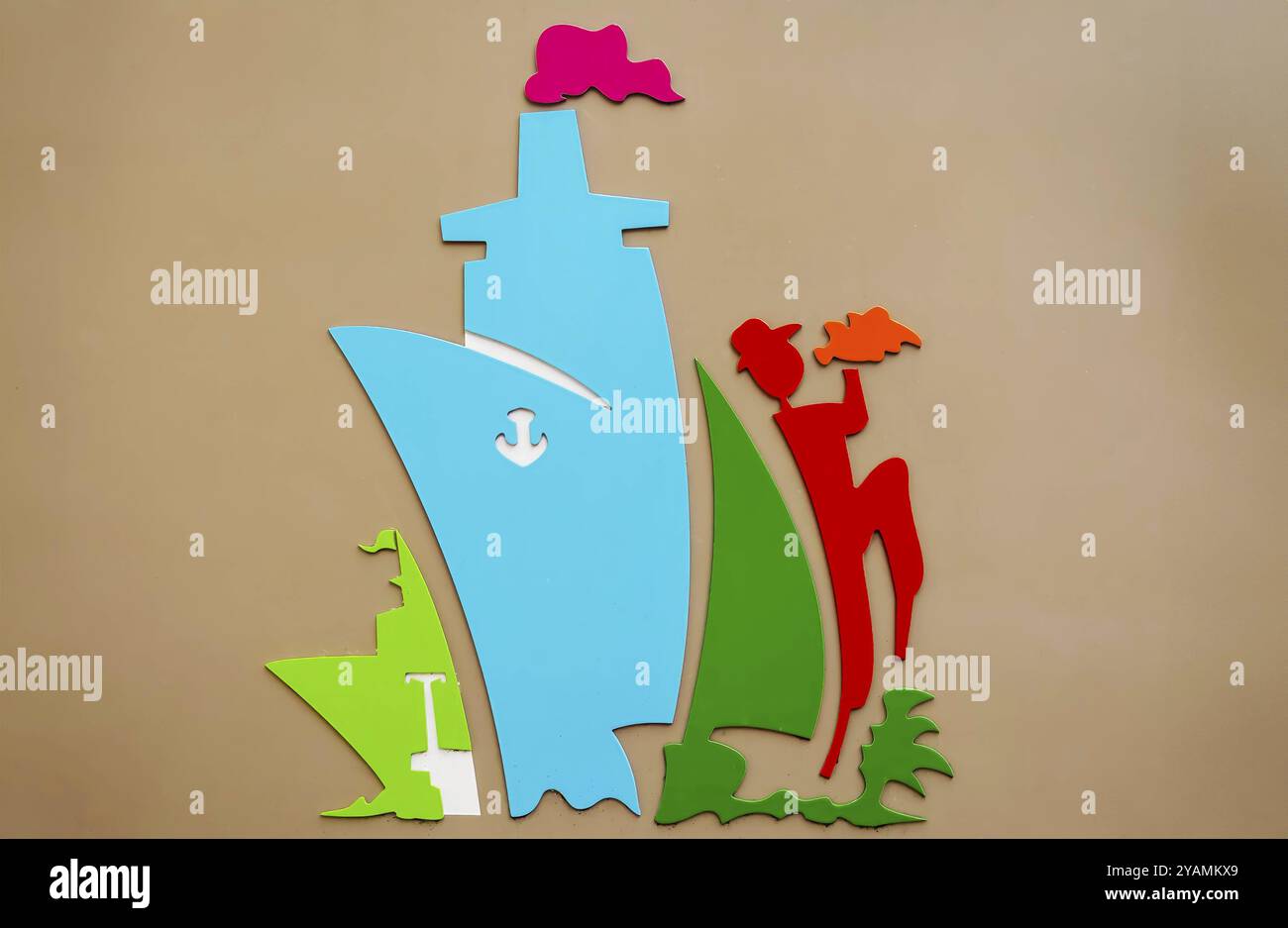 Tortola Pier Park: Un moderno varco marittimo nelle Isole Vergini britanniche, che unisce senza soluzione di continuità shopping, ristoranti e splendide viste sull'oceano al Foto Stock