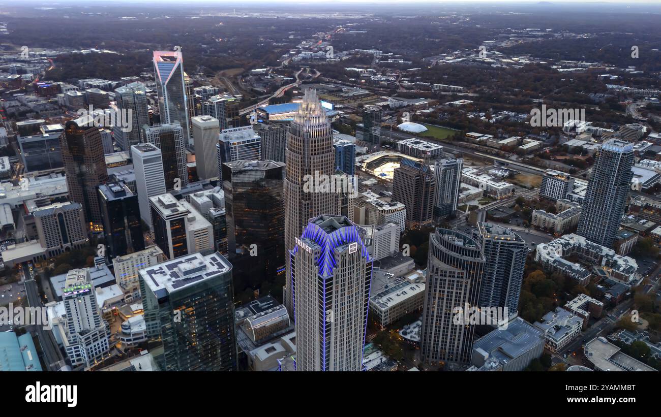 Charlotte è la città più popolosa dello stato americano della Carolina del Nord. Situata in Piemonte, è la sedicesima città più popolosa dello United Stat Foto Stock