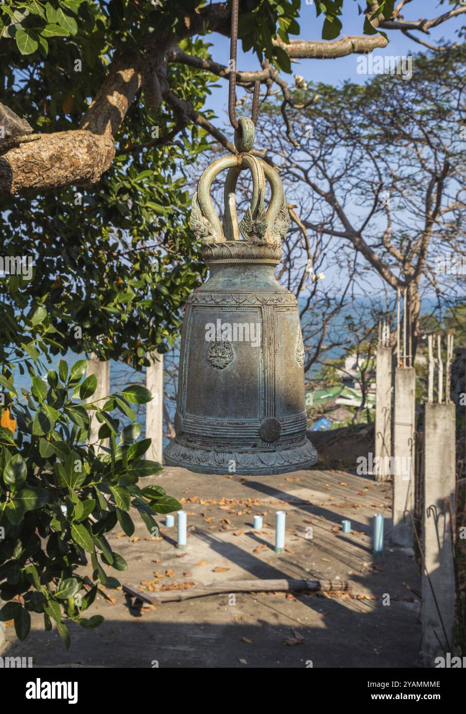 Tempio Bell in Thailandia Foto Stock