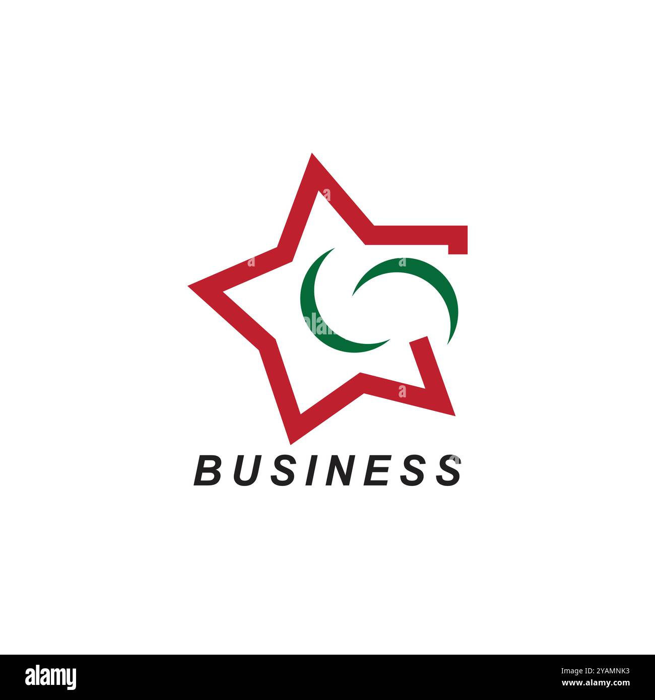 File di modifica facile eps con logo Star Business Illustrazione Vettoriale
