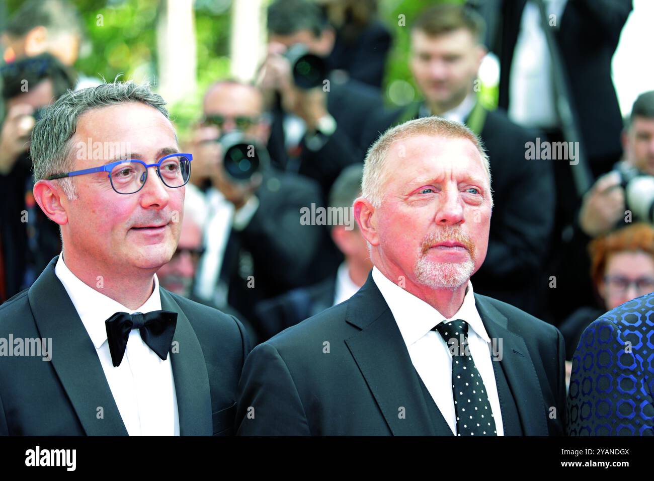 L'ex tennista tedesco n. 1 del mondo Boris Becker al Festival di Cannes 2024. Foto Stock