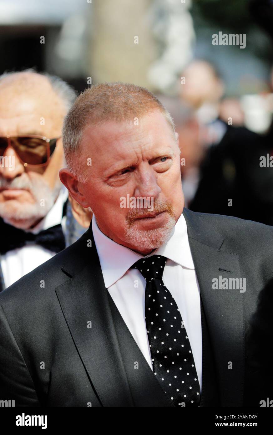 L'ex tennista tedesco n. 1 del mondo Boris Becker al Festival di Cannes 2024. Foto Stock