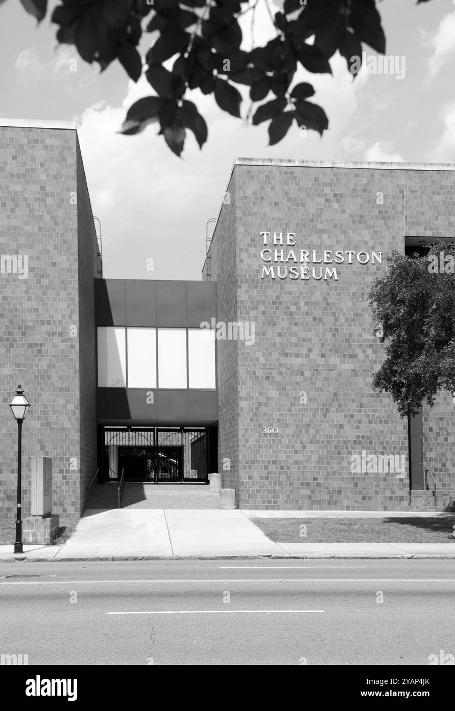 Il Charleston Museum, situato nella Carolina del Sud, USA, propone mostre che esplorano la storia culturale e naturale della regione. Foto Stock