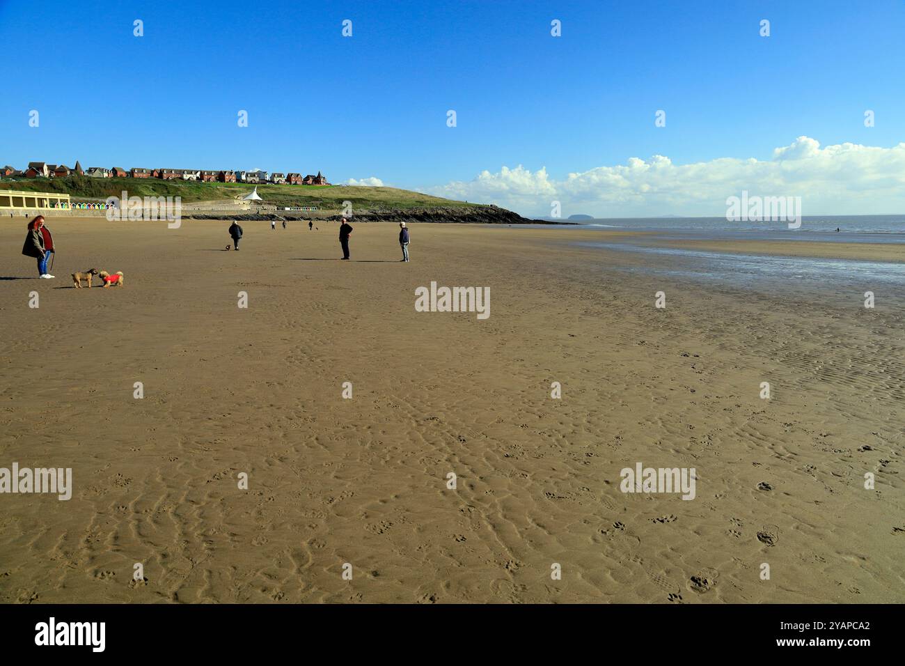 Spiaggia, Whitmore Bay, Barry Island, vale of Glamorgan, Galles del Sud, REGNO UNITO. Foto Stock