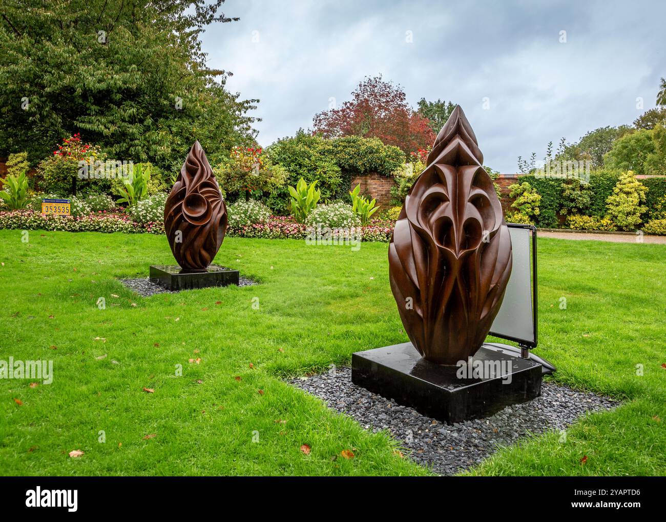Castello di Shrewsbury, terreni e giardini. Foto Stock