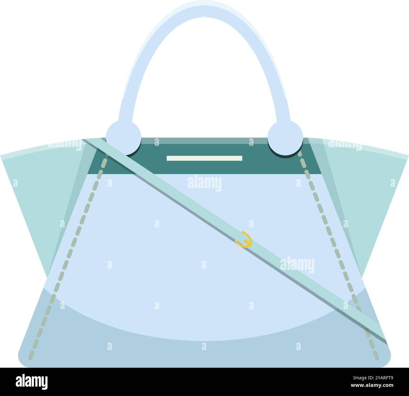 Elegante borsa da donna per l'essenziale, dal design elegante e dai colori alla moda. Aggiunge lusso a qualsiasi look, perfetto per ogni occasione. Regalo ideale per i tuoi cari Illustrazione Vettoriale