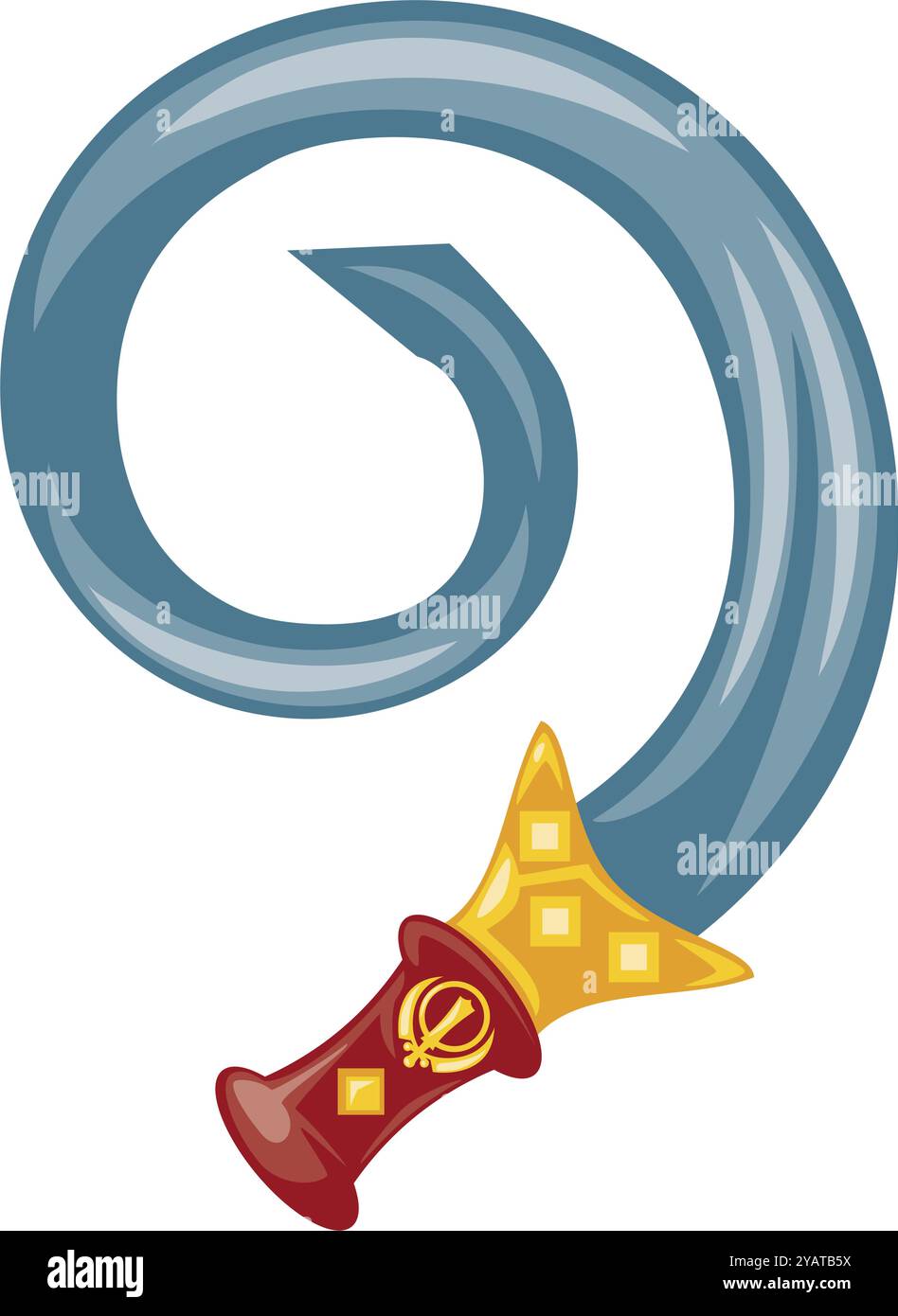 khanda singh jayanti reliquia tradizionale Illustrazione Vettoriale