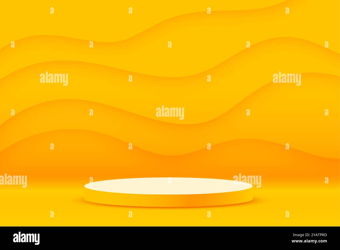 piedistallo rotondo vuoto 3d nel vettore scenografico studio Illustrazione Vettoriale