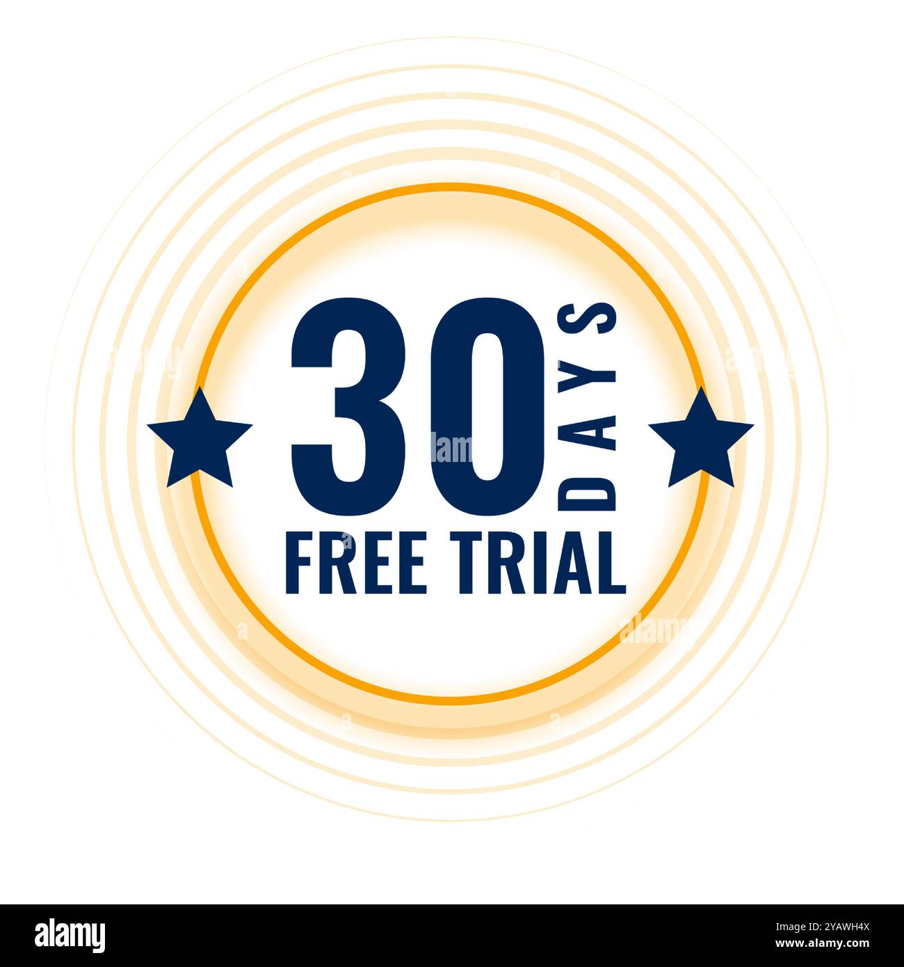 elegante promozione di prova gratuita sfondo per un mese o 30 giorni vettoriali Illustrazione Vettoriale