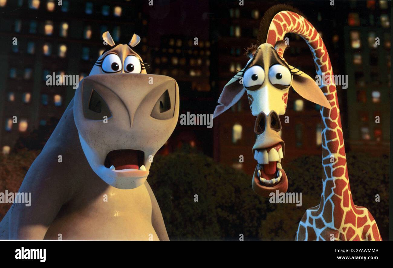 Madagascar anno: 2005 - USA registi: Eric Darnell, Tom McGrath animazione limitata all'uso editoriale. Per ulteriori informazioni sulle restrizioni, vedere didascalia. È vietato riprodurre la fotografia al di fuori del contesto della promozione del film. Deve essere accreditato alla Film Company e/o al fotografo assegnato o autorizzato da/autorizzato sul set dalla Film Company. Limitato all'uso editoriale. Photo12 non concede diritti di pubblicità alle persone rappresentate. Credito: Photo12/7e Art/DreamWorks SKG Foto Stock