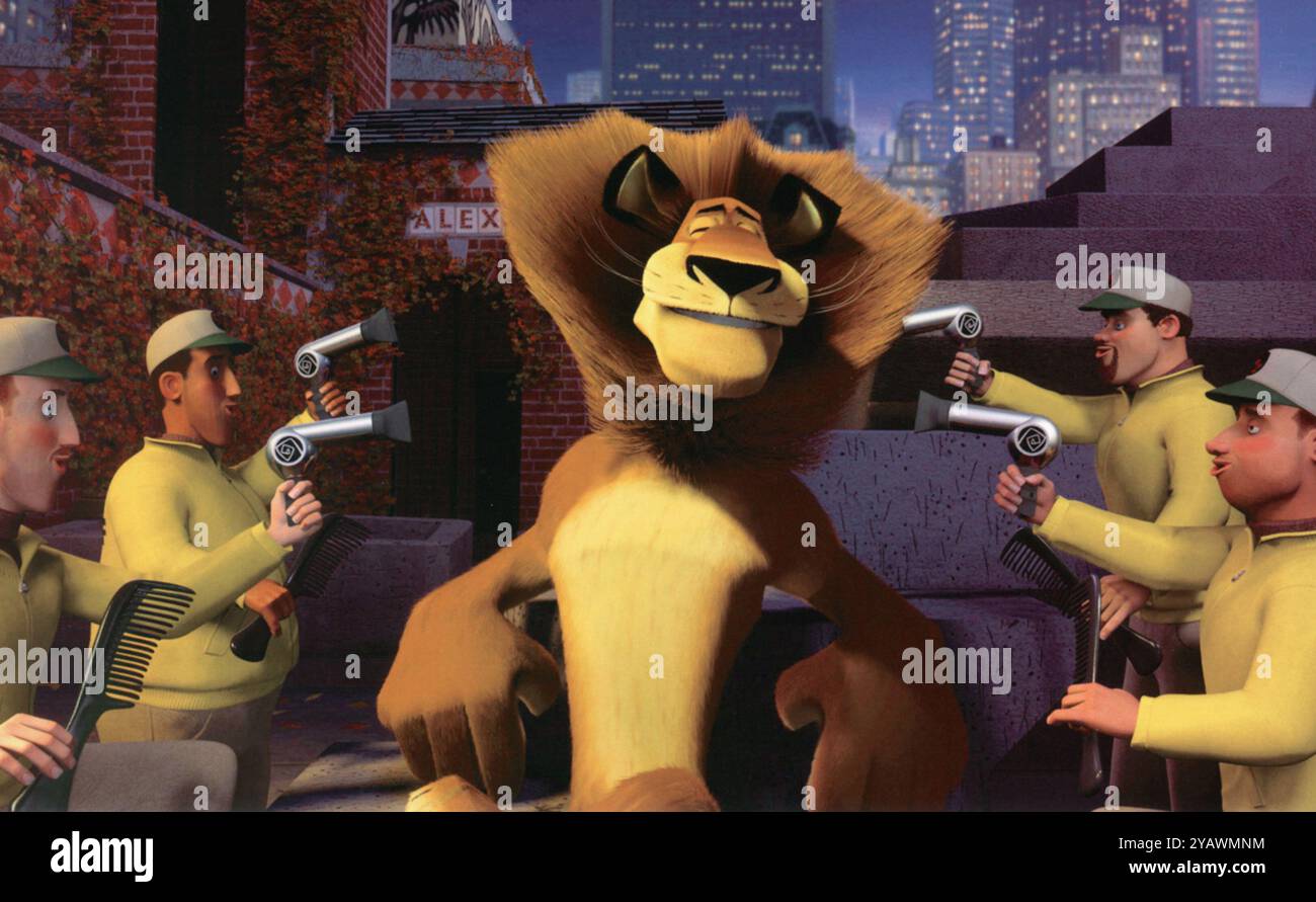 Madagascar anno: 2005 - USA registi: Eric Darnell, Tom McGrath animazione limitata all'uso editoriale. Per ulteriori informazioni sulle restrizioni, vedere didascalia. È vietato riprodurre la fotografia al di fuori del contesto della promozione del film. Deve essere accreditato alla Film Company e/o al fotografo assegnato o autorizzato da/autorizzato sul set dalla Film Company. Limitato all'uso editoriale. Photo12 non concede diritti di pubblicità alle persone rappresentate. Credito: Photo12/7e Art/DreamWorks SKG Foto Stock