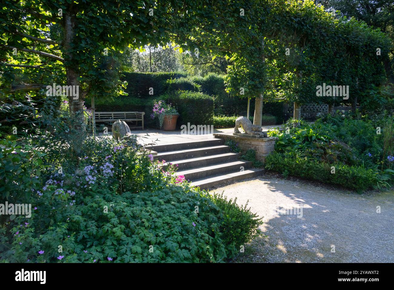 Holker Hall and Gardens, Grange-over-Sands, Cumbria, Inghilterra. Foto Stock