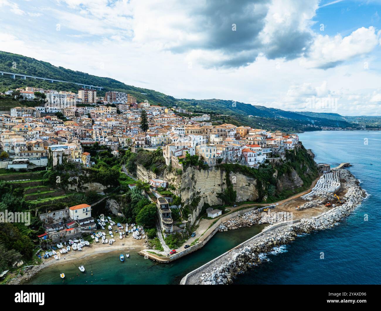 Pizzo da un drone, Calabria, Italia, Europa Foto Stock